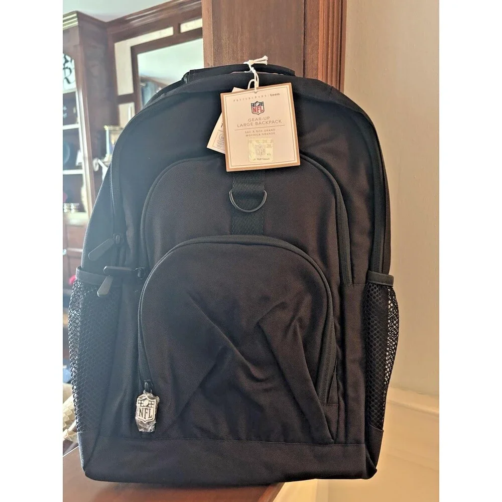 Pottery Barn School LARGE Backpack Football Baseball Travel Sport bag MLB NFL  .